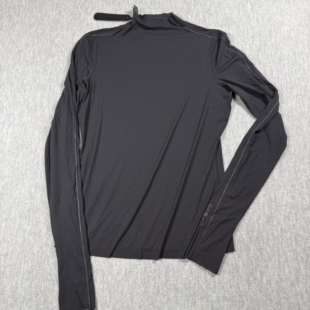 Nike SKIMS Womens M Obsidian Mock Neck Long Sleeve Active Compression Top NWT